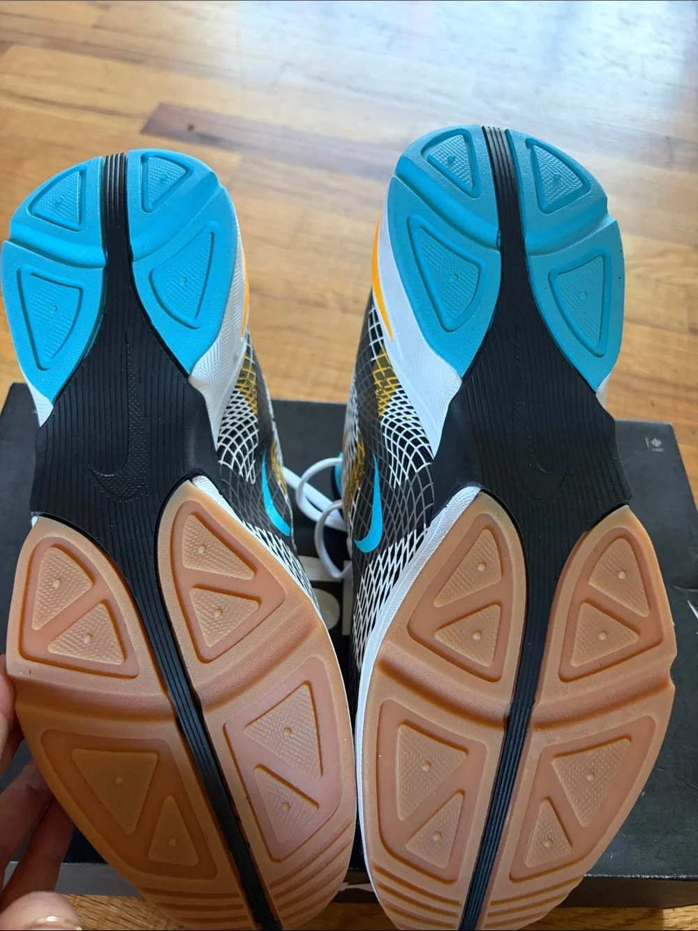 Nike Ghoswift Black, Yellow & Teal DIMSIX Mesh Sneakers